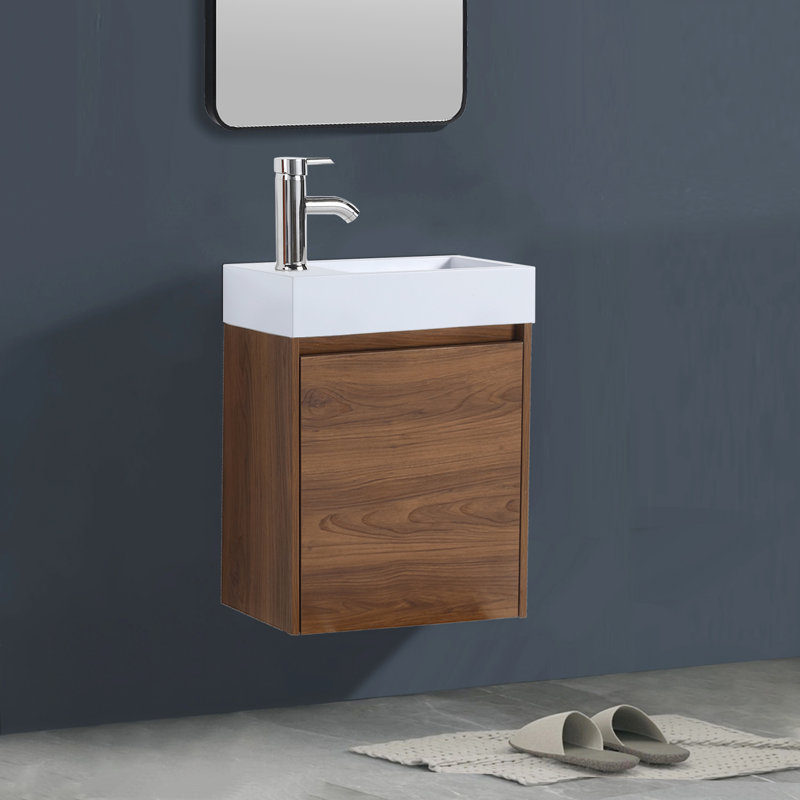 Bathroom Vanity With Sink, Wall Mounted Bathroom Storage Vanity Cabinet