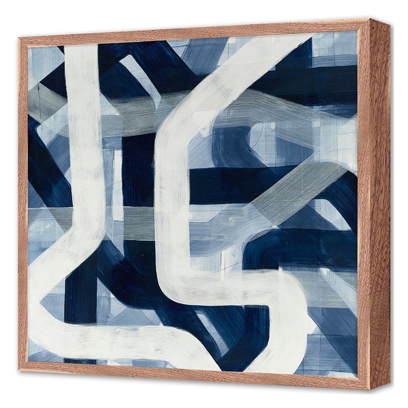 Transit 4 Print by Goderwis, Kyle, 24'' H x 24'' W, Walnut Single Picture Framed