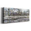 «Snow in Vetheuil» par Monet sur toile-46158686
