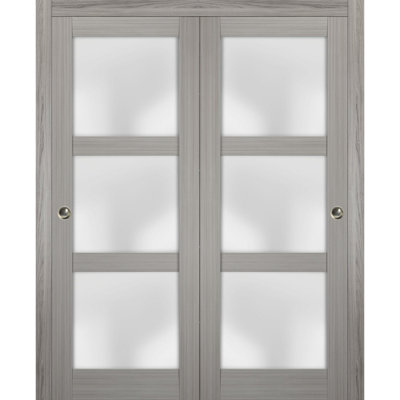 Portes de placard coulissantes en verre dépoli Lucia