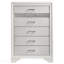 Commode de chambre blanche à 6 tiroirs-1362942337