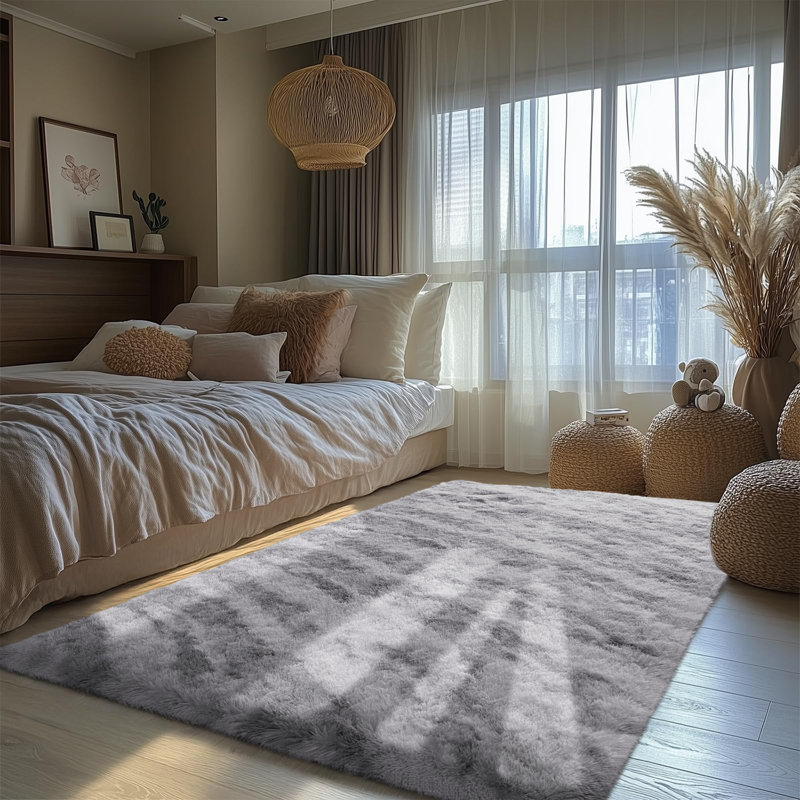 Tapis moelleux à poils longs Wymond, Rectangle 6 pi x 9 pi