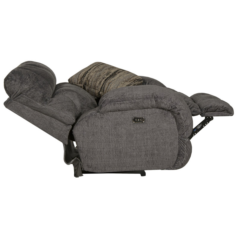 Fauteuil inclinable standard Annaliisa, 100 % polyester gris, Électrique
