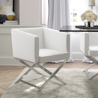 Cayce Faux Leather Armchair