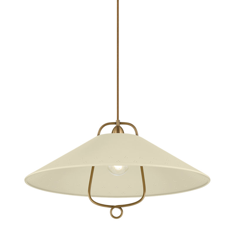 Pawley Pendant in Historic Bronze and Soft Sand by Cortney Bishop