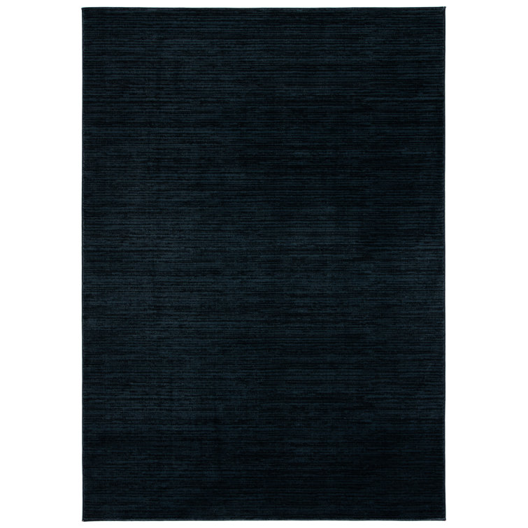 Vision Striped Area Rug In Black