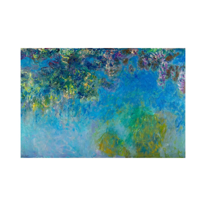 Wisteria by Claude Monet - Wrapped Canvas Painting, 152.5 cm H x 101.5 cm W