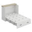 Lit escamotable avec lit plateforme escamotable et grand tiroir de rangement Murphy-2031943645