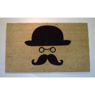 Chapeau de dessus et monocle de 30 po x 18 po tapis de porte extérieur antidérapant Canizales