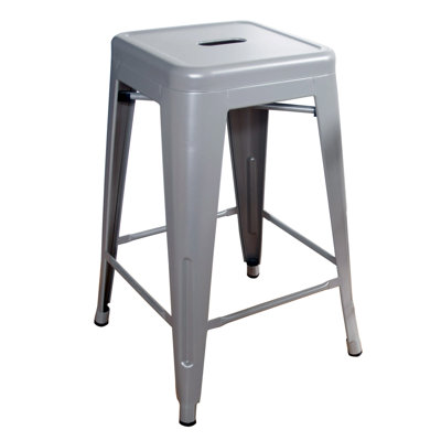 Itzia Steel Counter Stool with Steel Frame