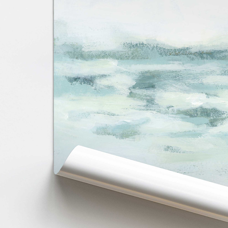 «Gentle Aqua Ocean II», reproduction sur toile dans un cadre, H 11 po x l 14 po, Papier sans cadre