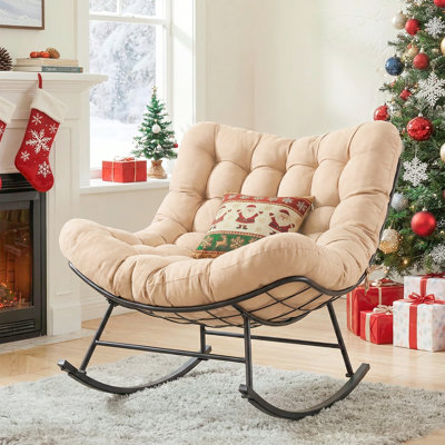 Arusha Antilles Oversized Outdoor Rocking Chair with Cushion by Latitude Run