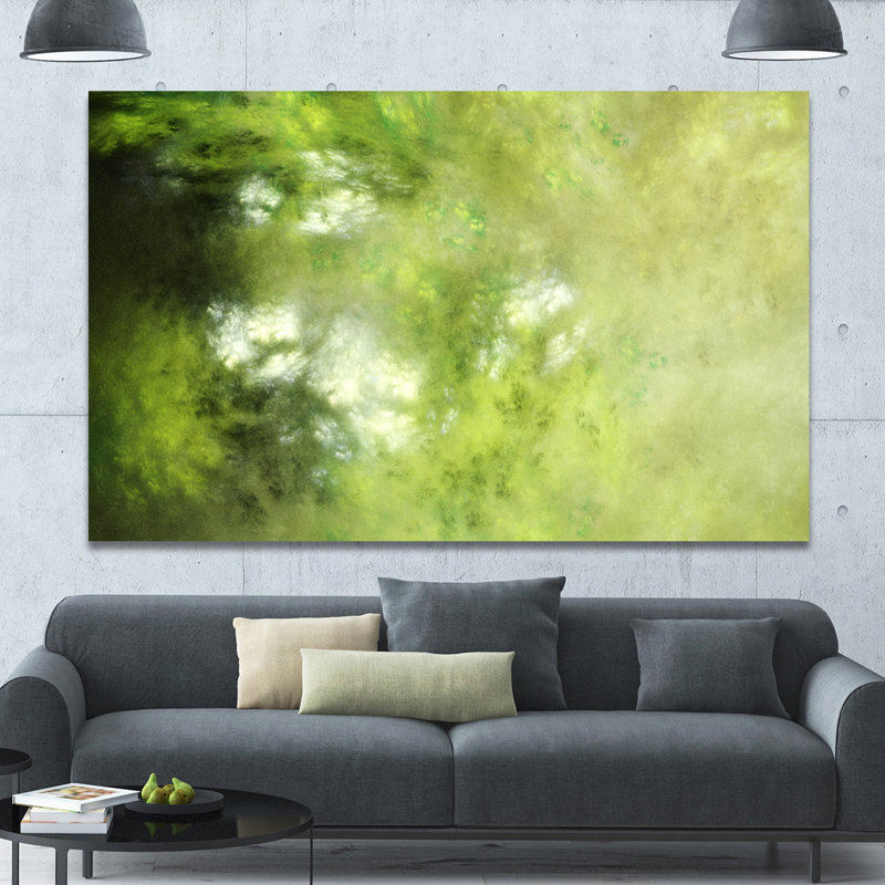 «Blur Green Sky with Stars», impression sur toile tendue, H 20 po x l 20 po x P 1 po