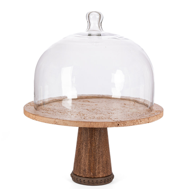 GG Collection Marble Cake Stand, 14"