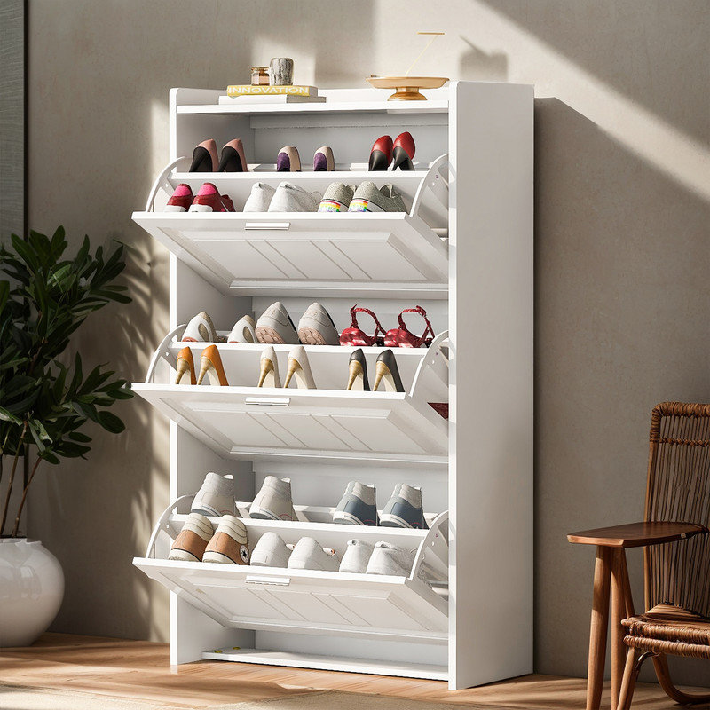 Rangement à chaussures 24 paires, Blanc