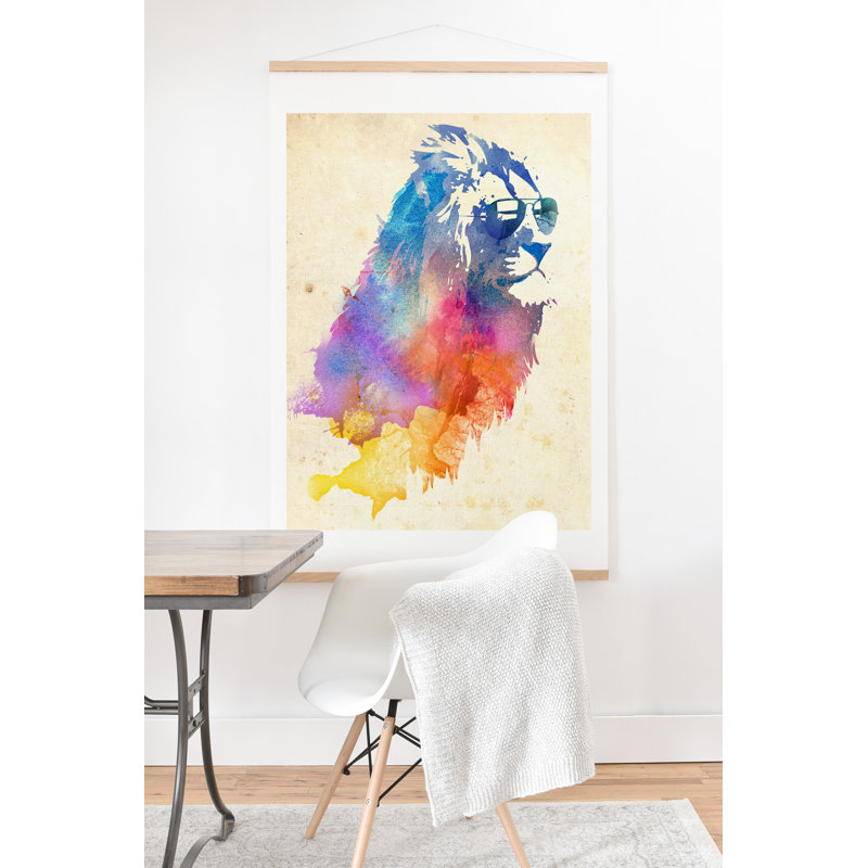 «Sunny Leo» par Robert Farkas - impression d'art graphique, H 20 po x l 20 po x p 1 po, Affiche