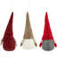 Ensemble de 3 gnomes de Noël ronds et gris à barbe grise 10,5 po