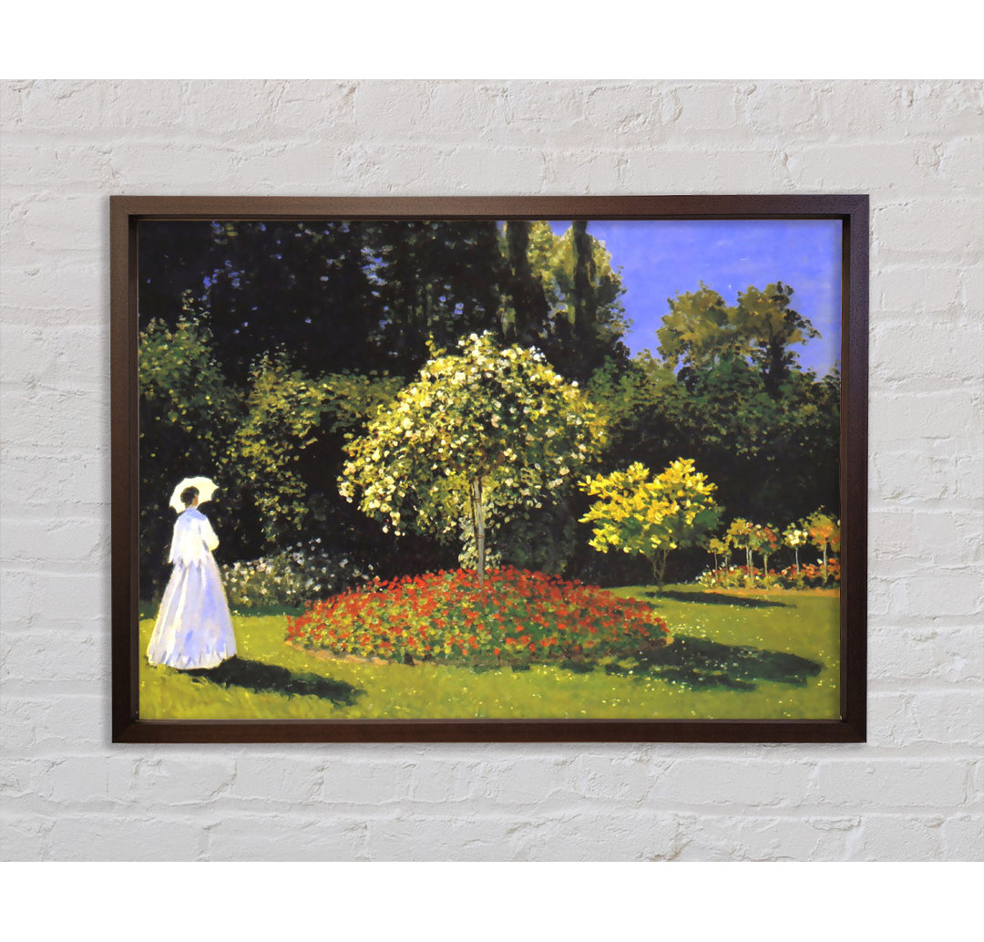 Monet Jeanne Marguerite Lecadre Im Garten - Einzelner Bilderrahmen Kunstdrucke auf Leinwand