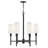 Fenwick Six-Light Chandelier w/ Natural Paper Shades-94486989