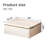 20" Floating Nightstand with Drawer, White
