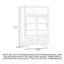 Wabi-Sabi Style Elm & Glass Accent Cabinet
