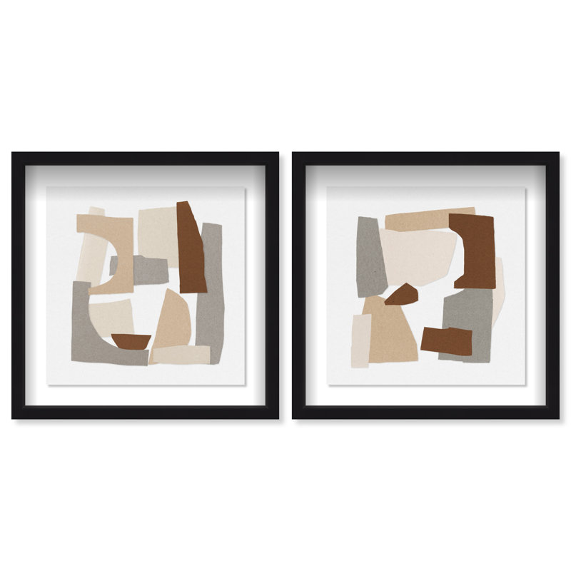 Broken Vase Set Set by Oliver Gal, 13.5" H x 13.5" W, Black Shadowbox
