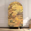 Armoire arquée avec tablettes et portes