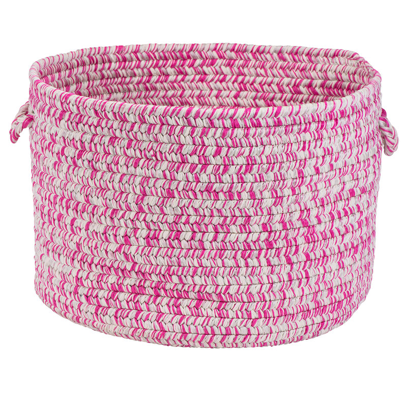 Panier en laine Abey, H 12 po x l 18 po x P 18 po, Argenté scintillant