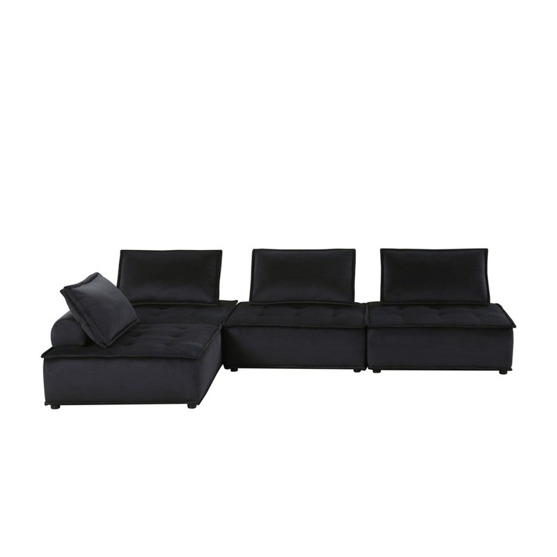 Canapé modulaire en velours, canapé confortable, canapé moderne