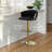 Swivel Upholstered Adjustable Height Bar Stool-1302437034