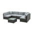 Bonnitta Wicker 6 - Person Garden Lounge Set with Cushions