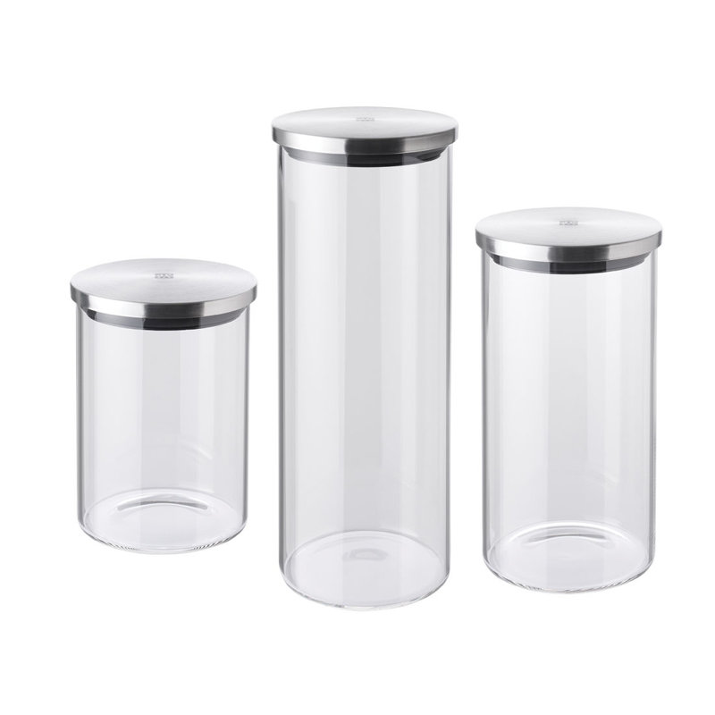 Borosilicate Glass Storage Jar Set