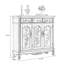 Banc de rangement en bois manufacturé brun