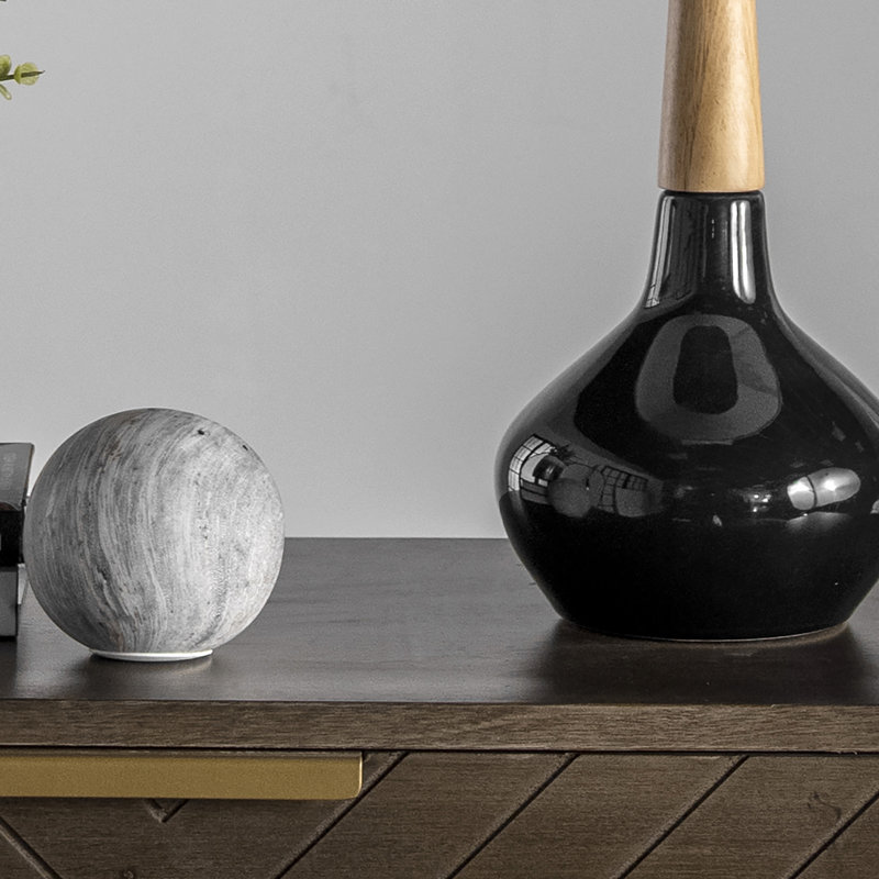 Lampe de table 25 po Burwell, Noir