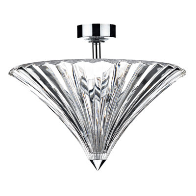 Behne Glass Semi Flush Mount
