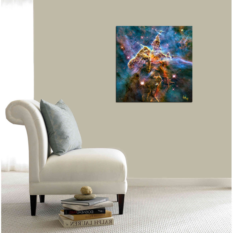 «Mystic Mountain», art mural sur toile télescope Hubble, H 12 po x l 12 po x P 0,75 po