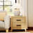 Modern Rustic Brown End Table-391312624