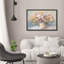 Impressionniste impressionnant bouquet de fleurs nature morte pastel doux, impression encadrée-932374925-932374924