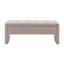 Modern Bed End Bench with Storage,Upholstered Large Foot Rest Stool, Comfy Window Vanity Bench for Living Room,Bedroom,Dorm,Coffee Table,Linen Grey Brown-723585719