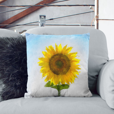 Sunflower Catching Rays Cushion with Filling