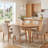 42'' - 77'' Extendable Dining Table With Solid Wood Legs, 3 Sizes - Round To Oval Dining Table For Dining Room/Kitchen-124558970