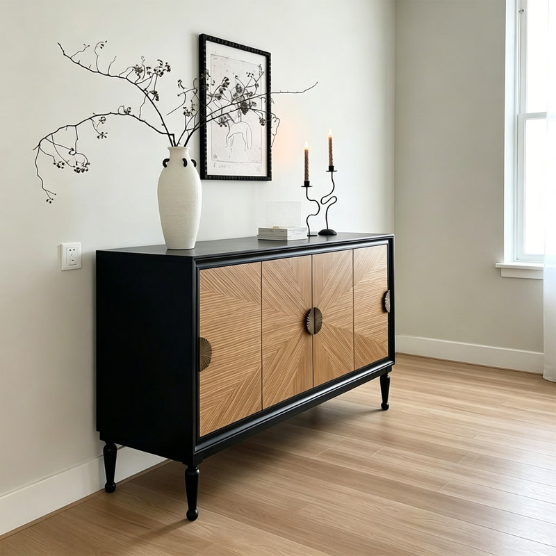 French Patterned High Legged Buffet Table