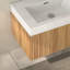 Meuble-lavabo mural de 30 po avec lavabo, armoire de salle de bain flottante murale avec finition en contreplaqué intégré de conception minimaliste moderne pour salle de bain compacte couleur acacia