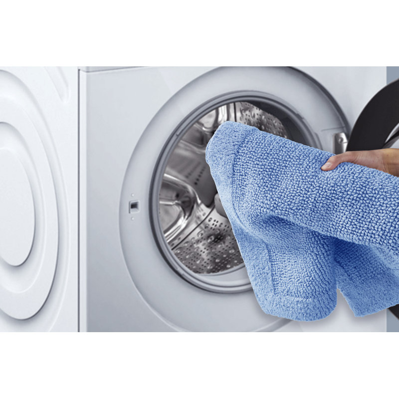 Merkel 100% Cotton Tufted Premium 3 Piece Bathroom Rug Set Machine Washable Extra Soft & Absorbent Reversible Bath Rug