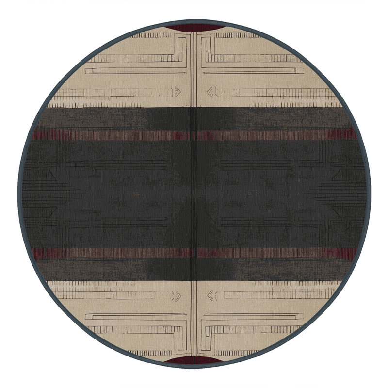 Majestic Map Rug, Round 7'