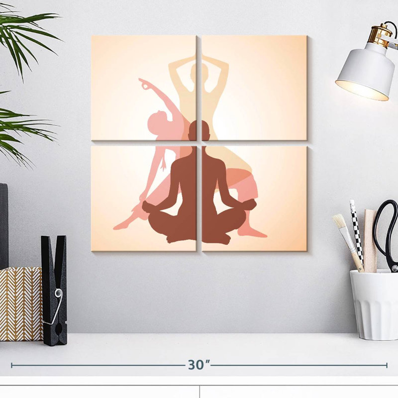 Kerrick Yoga Pose, H 18 po x l 18 po