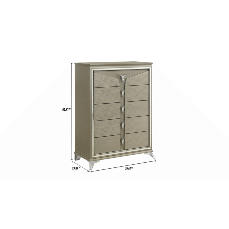 Commode 5 tiroirs Samantha