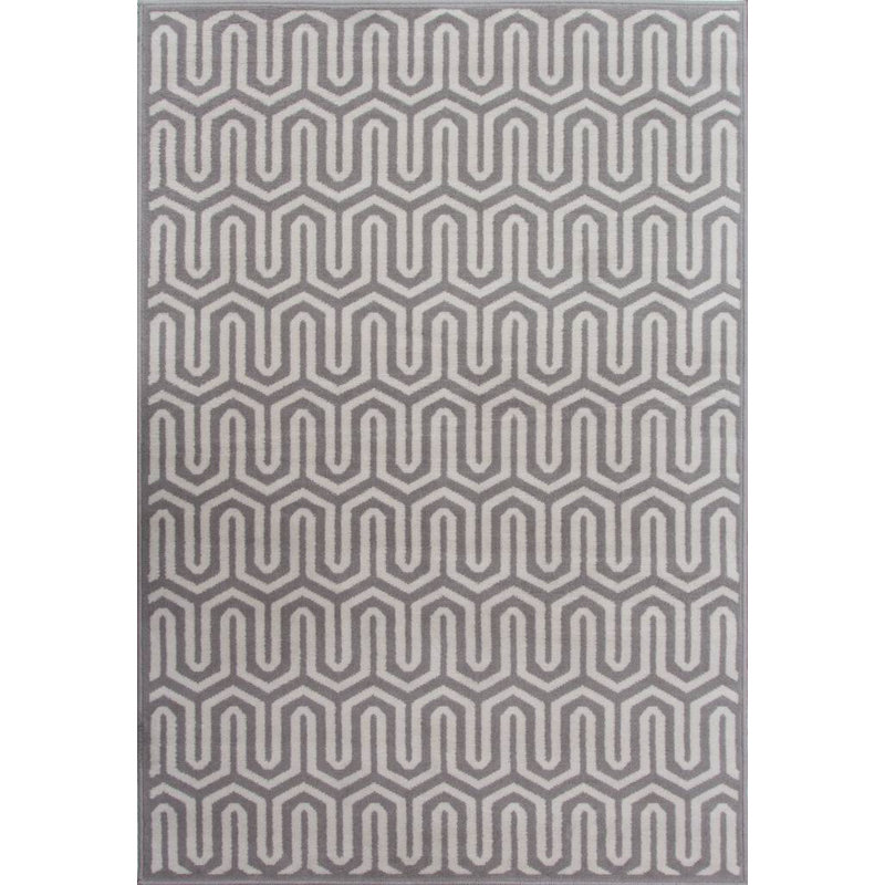Lyndhur Grey/Beige Rug, Rectangle 80 x 150cm