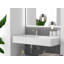 Lavabo de salle de bain mural à surface flottante avec drain dissimulé 24 po Juniper - Blanc-70942138