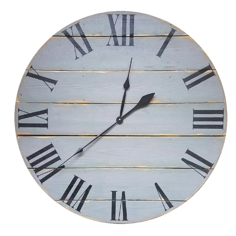 Horloge murale surdimensionnée campagne classic Stinson, Petit